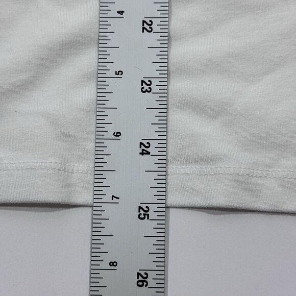 Woman's Express Reign of Hearts Twisted Royalty Sparkle White 3/4 Sleeve Top LG - Picture 7 of 8